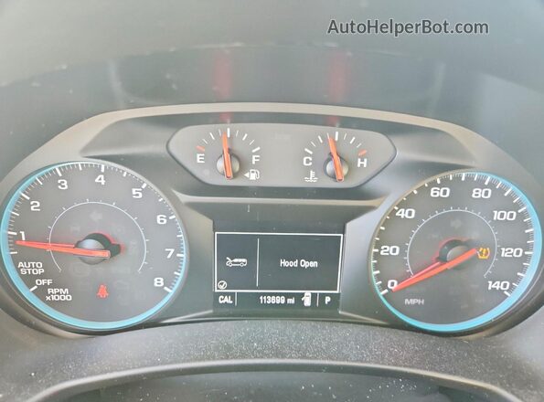 3GNAXHEVXJS611478 2018 CHEVROLET EQUINOX Blue ხელსაწყოთა პანელის ხედი