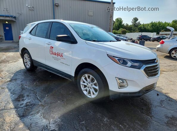 3GNAXHEVXLS696700 2020 CHEVROLET EQUINOX Белый Передняя правая четверть