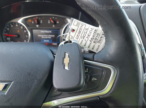 3GNAXJEG6PS168375 2023 CHEVROLET EQUINOX Blue Вид панелі приладів