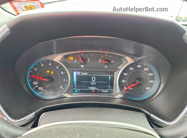 3GNAXJEV0JL166847 2018 CHEVROLET EQUINOX Gray Вид щитка приладів