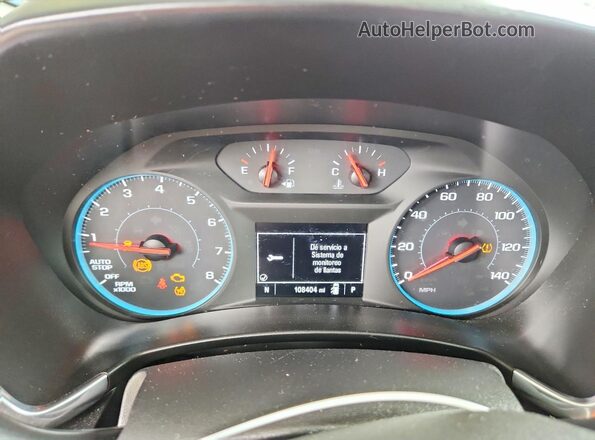 3GNAXJEV0JS566204 2018 CHEVROLET EQUINOX White Вид щитка приладів