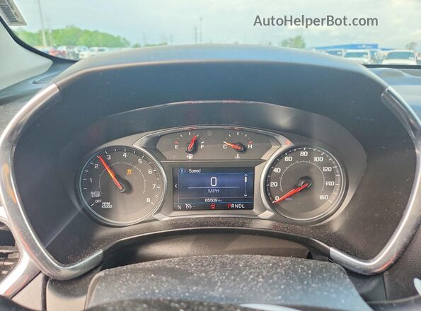 3GNAXJEV1LS640801 2020 CHEVROLET EQUINOX Blue Вид щитка приладів