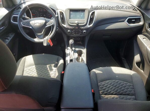 3GNAXJEV2JS592724 2018 CHEVROLET EQUINOX Red Widok deski rozdzielczej