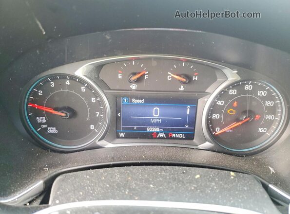 3GNAXJEV2LS694544 2020 CHEVROLET EQUINOX White Widok zestawu wskaźników