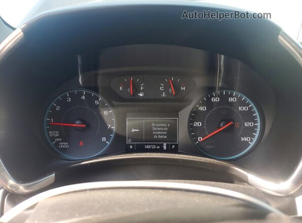3GNAXJEV4JS525185 2018 CHEVROLET EQUINOX Gray Instrument cluster view