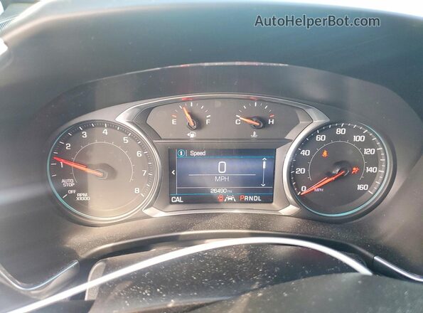 3GNAXJEV8LL266830 2020 CHEVROLET EQUINOX White ხელსაწყოთა პანელის ხედი
