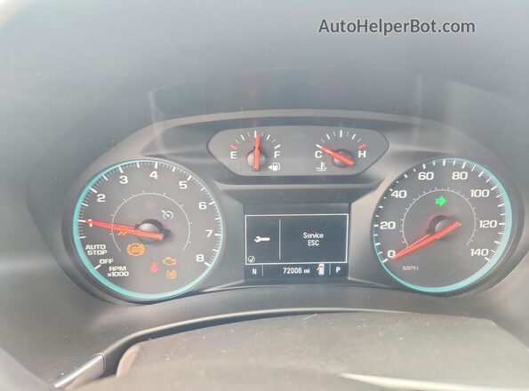 3GNAXJEVXJS614484 2018 CHEVROLET EQUINOX Silver Instrument cluster view