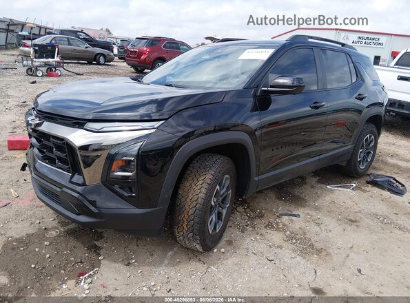 3GNAXKEG7SL115953 2025 CHEVROLET EQUINOX Black წინა მარცხენა ხედი სამი მეოთხედიდან