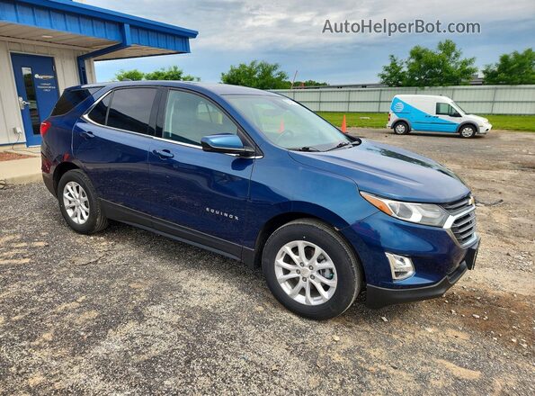 3GNAXKEV0LL318599 2020 CHEVROLET EQUINOX Blue Front right