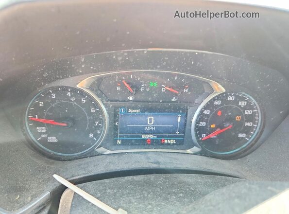 3GNAXKEV0MS170042 2021 CHEVROLET EQUINOX White Widok zestawu wskaźników