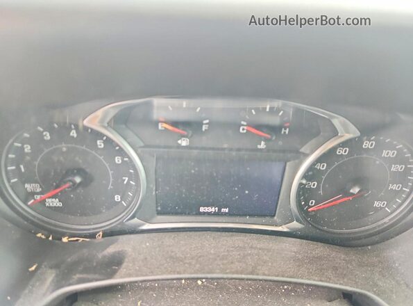 3GNAXKEV2LL263833 2020 CHEVROLET EQUINOX Blue Widok zestawu wskaźników