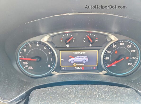 3GNAXKEV7LL332287 2020 CHEVROLET EQUINOX Черный Вид щитка приборов