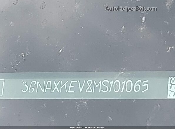 3GNAXKEV8MS101065 2021 CHEVROLET EQUINOX Белый 