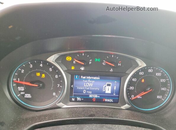 3GNAXKEVXMS126548 2021 CHEVROLET EQUINOX Серебряный Вид щитка приборов