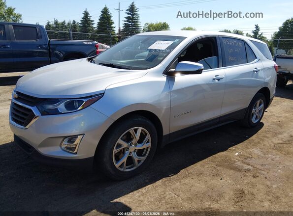 3GNAXKEX0JS537065 2018 CHEVROLET EQUINOX Silver Առջևի ձախ երեք քառորդ տեսարան