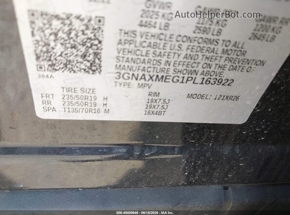 3GNAXMEG1PL163922 2023 CHEVROLET EQUINOX Black Շարժիչի բաժամունքի տեսք