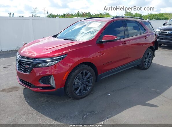 3GNAXMEG1RL338835 2024 CHEVROLET EQUINOX Burgundy წინა მარცხენა ხედი სამი მეოთხედიდან