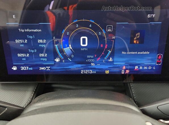 3GNAXPEG0TL252263 2026 CHEVROLET EQUINOX Blue Vista del cuadro de instrumentos