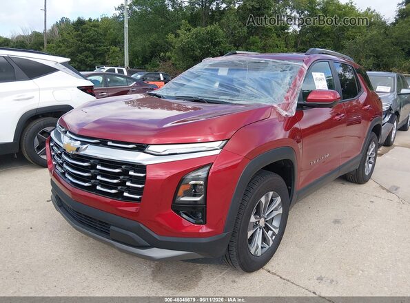 3GNAXPEG2SL201782 2025 CHEVROLET EQUINOX Red Առջևի ձախ երեք քառորդ տեսարան