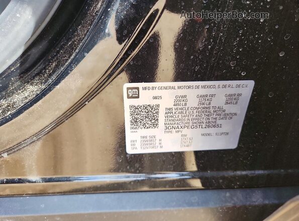 3GNAXPEG5TL260651 2026 CHEVROLET EQUINOX Black 