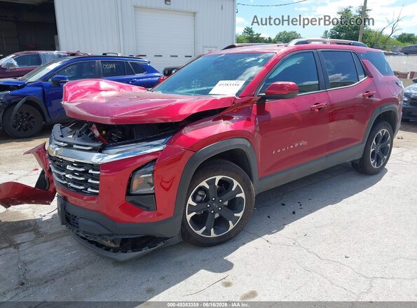 3GNAXPEG6SL248393 2025 CHEVROLET EQUINOX Red Առջևի ձախ երեք քառորդ տեսարան