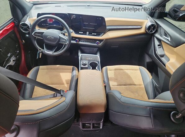 3GNAXSEG1SL314416 2025 CHEVROLET EQUINOX Red Dashboard view