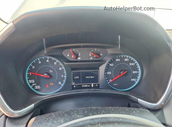3GNAXSEV0JS577256 2018 CHEVROLET EQUINOX Tan Instrument cluster view