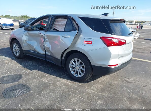 3GNAXSEV0LS639029 2020 CHEVROLET EQUINOX Silver Rear left