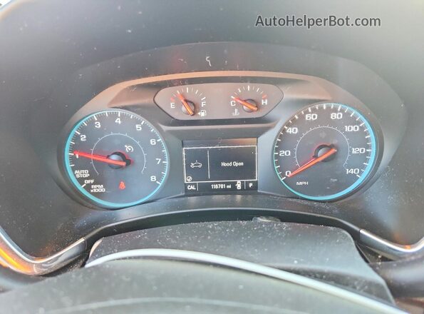 3GNAXSEV3JS528701 2018 CHEVROLET EQUINOX Blue Սարքավորումների վահանակի տեսք