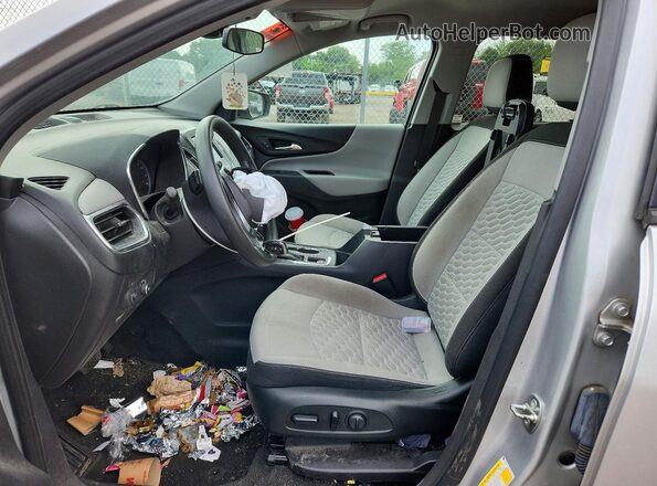 3GNAXSEV3MS101474 2021 CHEVROLET EQUINOX Silver Вид салону спереду