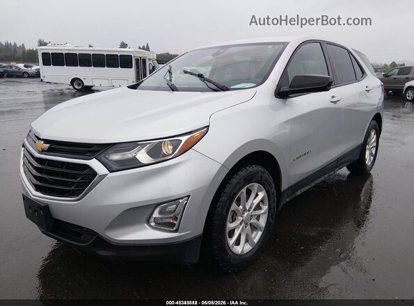 3GNAXSEV6LS681575 2020 CHEVROLET EQUINOX Silver წინა მარცხენა ხედი სამი მეოთხედიდან