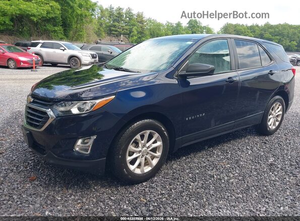 3GNAXSEV8LS724684 2020 CHEVROLET EQUINOX Dark Blue Առջևի ձախ երեք քառորդ տեսարան