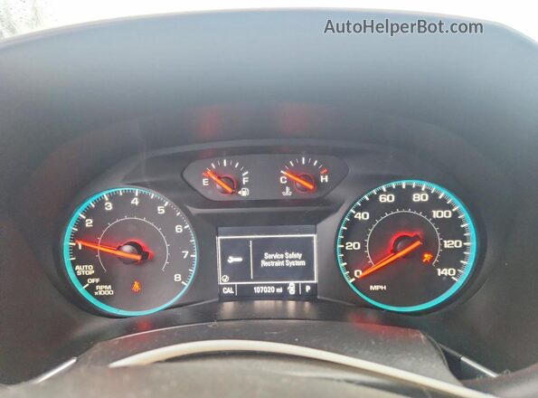 3GNAXSEVXJS550243 2018 CHEVROLET EQUINOX Белый Вид щитка приборов