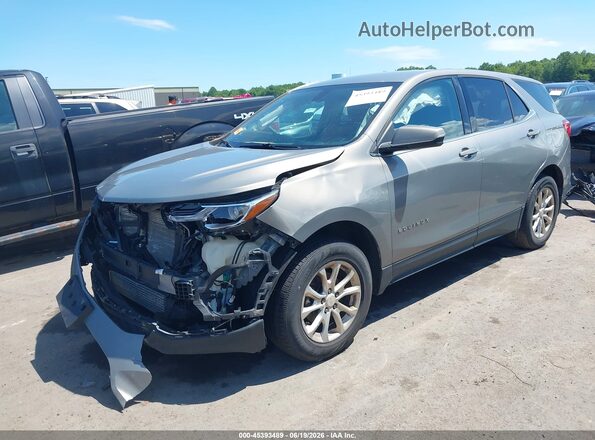 3GNAXSEVXJS617648 2018 CHEVROLET EQUINOX Gray წინა მარცხენა ხედი სამი მეოთხედიდან