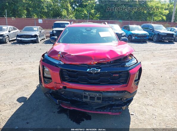 3GNAXTEG3SL168705 2025 CHEVROLET EQUINOX Red Սարքավորումների վահանակի տեսք