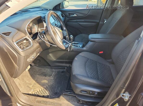 3GNAXTEX7JL323612 2018 CHEVROLET EQUINOX Charcoal Widok wnętrza z przodu
