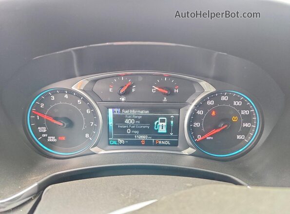 3GNAXTEXXJS553523 2018 CHEVROLET EQUINOX Silver Вид щитка приладів
