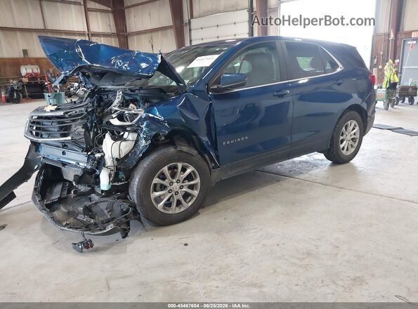 3GNAXUEV0ML314422 2021 CHEVROLET EQUINOX Синий Передняя левая четверть