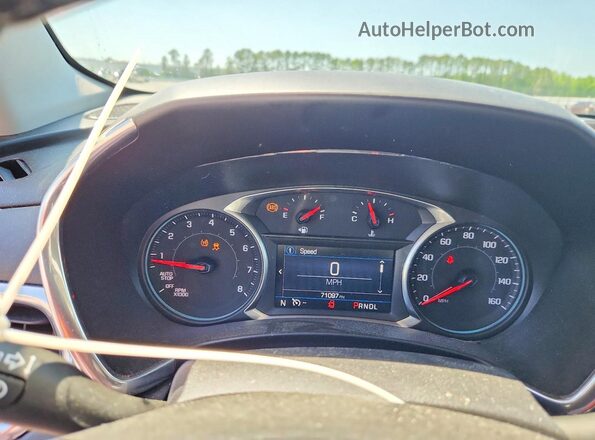 3GNAXUEV0MS102335 2021 CHEVROLET EQUINOX Silver Вид щитка приладів