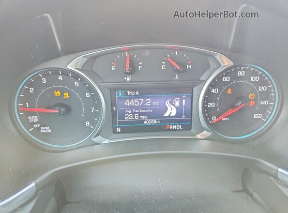 3GNAXUEV2MS167204 2021 CHEVROLET EQUINOX Белый Вид щитка приборов