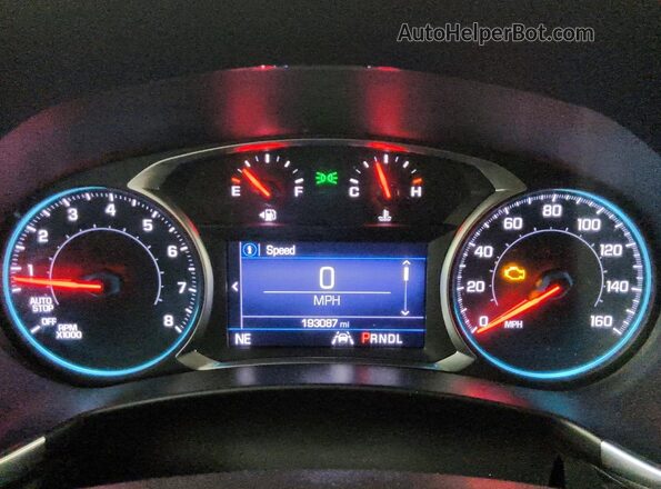 3GNAXUEV4ML304654 2021 CHEVROLET EQUINOX Black Вид щитка приладів