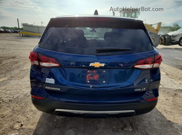 3GNAXUEV4NS205646 2022 CHEVROLET EQUINOX Blue Vista trasera