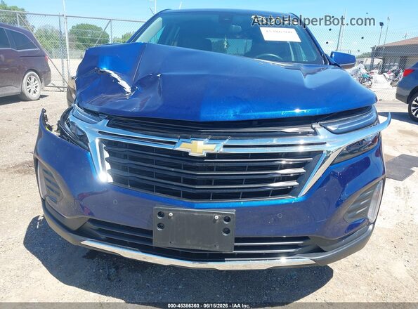 3GNAXUEV5NL296887 2022 CHEVROLET EQUINOX Blue ხელსაწყოთა პანელის ხედი
