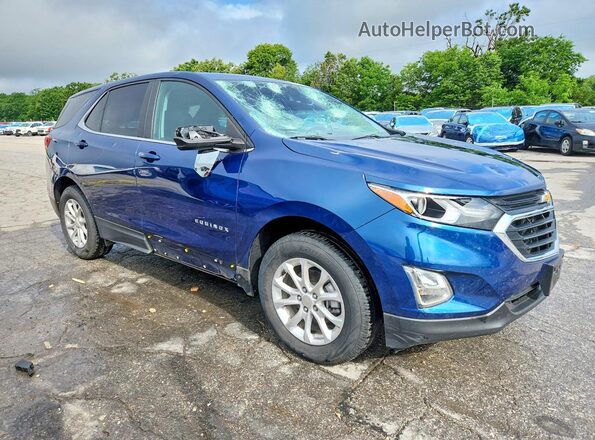 3GNAXUEV6ML339003 2021 CHEVROLET EQUINOX Blue Front right