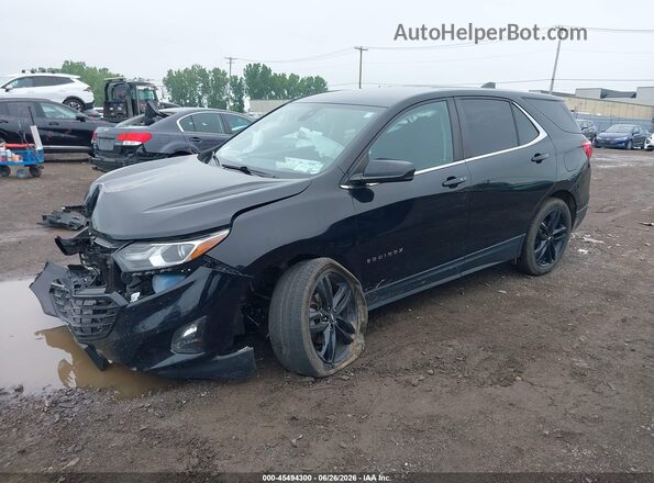 3GNAXUEV7ML346915 2021 CHEVROLET EQUINOX Black Առջևի ձախ երեք քառորդ տեսարան