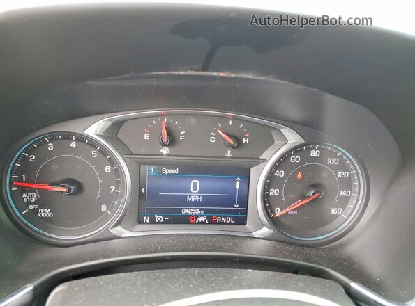 3GNAXUEV8MS142355 2021 CHEVROLET EQUINOX Blue Вид щитка приладів