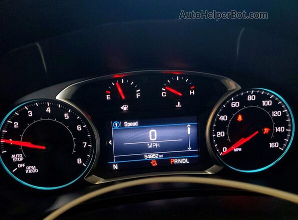 3GNAXUEV9ML388146 2021 CHEVROLET EQUINOX Blue ხელსაწყოთა პანელის ხედი