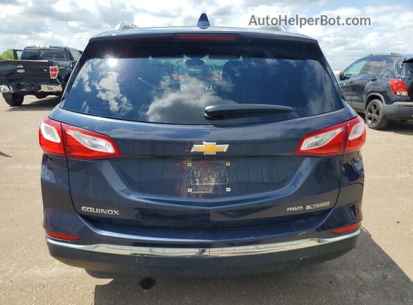 3GNAXVEV6JS611606 2018 CHEVROLET EQUINOX Blue უკანა ხედი