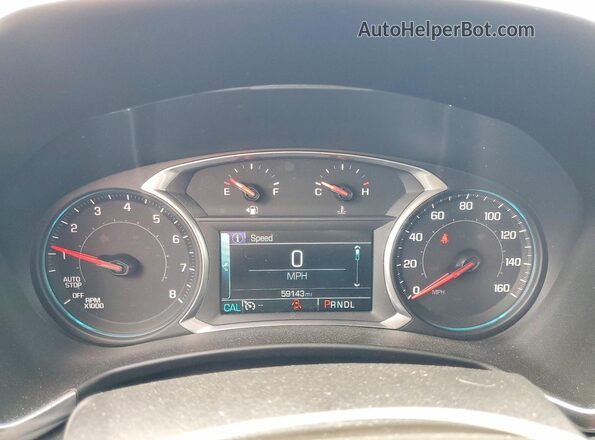 3GNAXVEV6JS611606 2018 CHEVROLET EQUINOX Blue ხელსაწყოთა პანელის ხედი