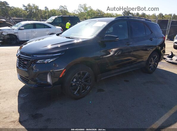 3GNAXWEG0RL242111 2024 CHEVROLET EQUINOX Black წინა მარცხენა ხედი სამი მეოთხედიდან